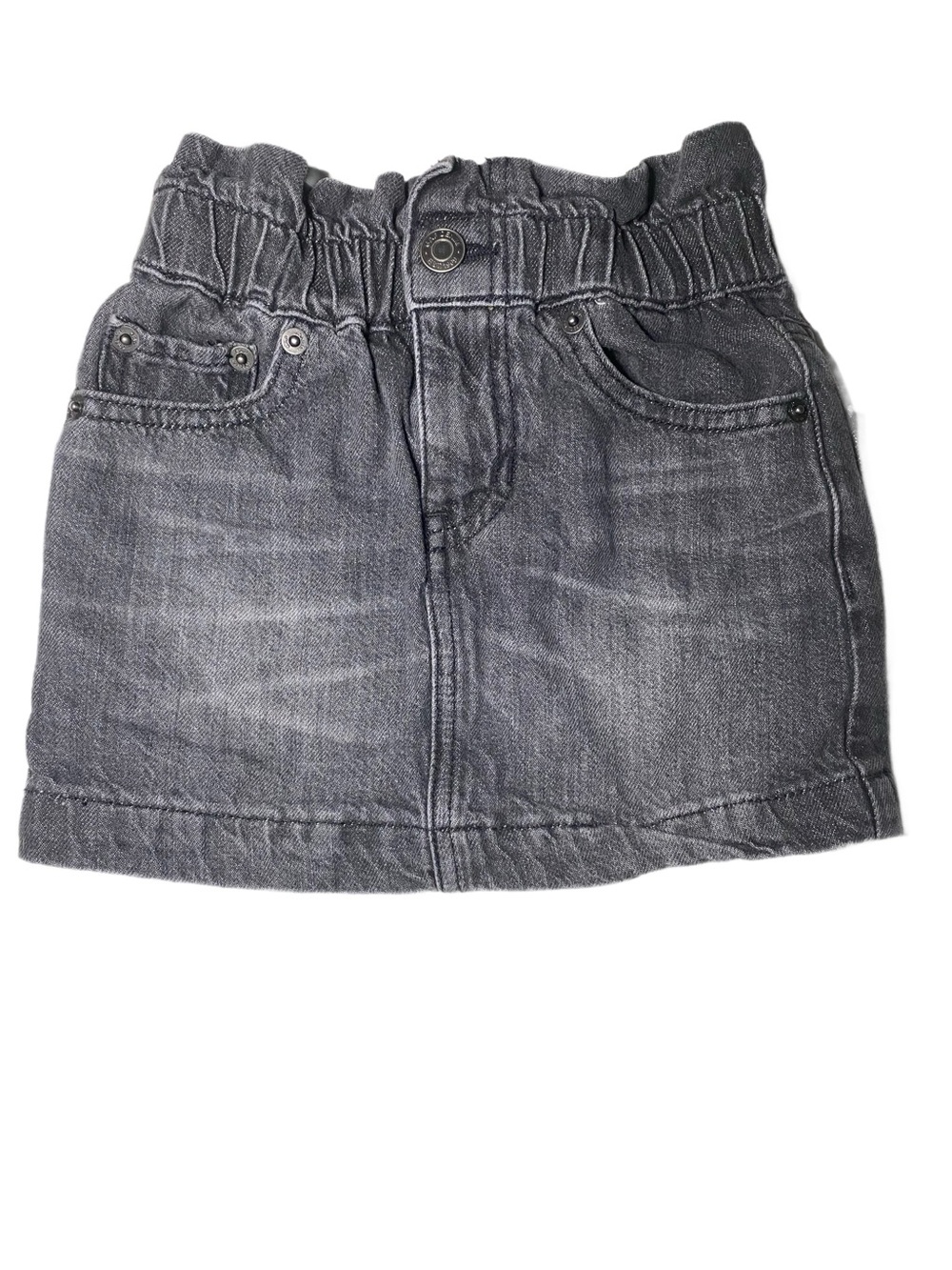GAP Black Wash High Waist Jean Skirt Girls Size XS (4-5)